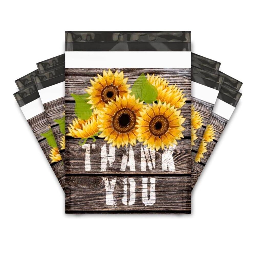 Sunflower Polymailers - 10 ct - 10 x 13
